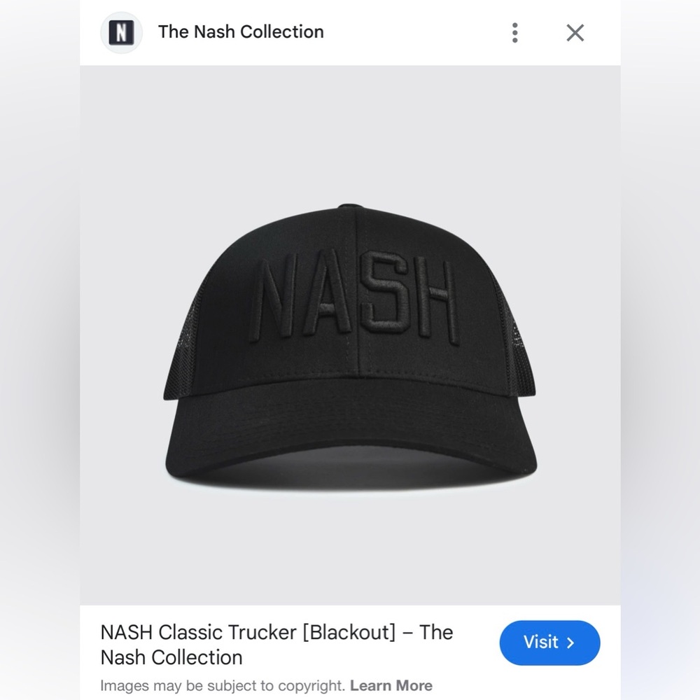 Ash Black Trucker Hat